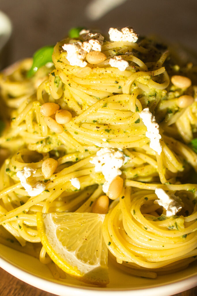 Zitronen Zucchini Pasta